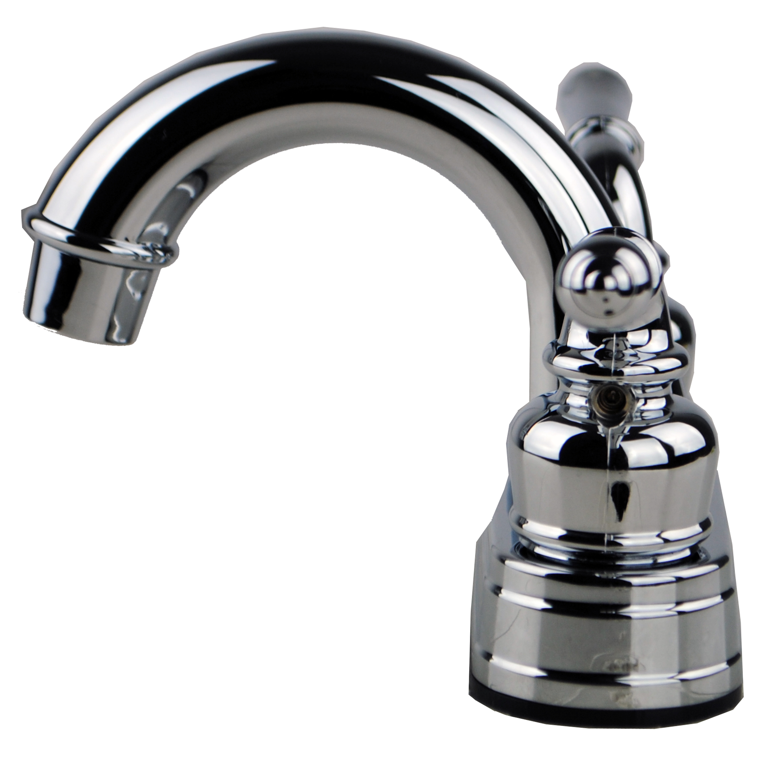 RV/Mobile Home Bathroom Vanity Sink 4" Centerset Lavatory Faucet Chrome